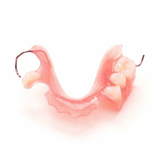 Upper lower flipper partial denture